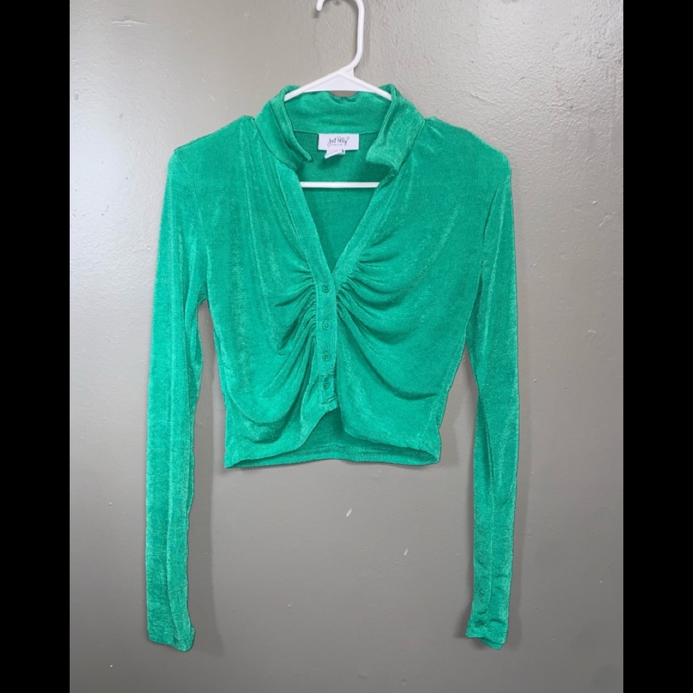 Green blouse